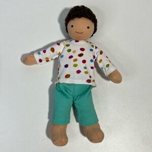 Lovevery Polka Dot Doll with Teal Pants